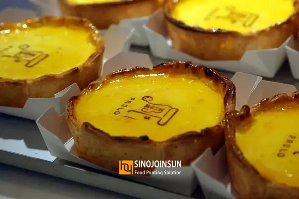 print egg tart (Sinojoinsun)edible ink, Desktop food printer 2