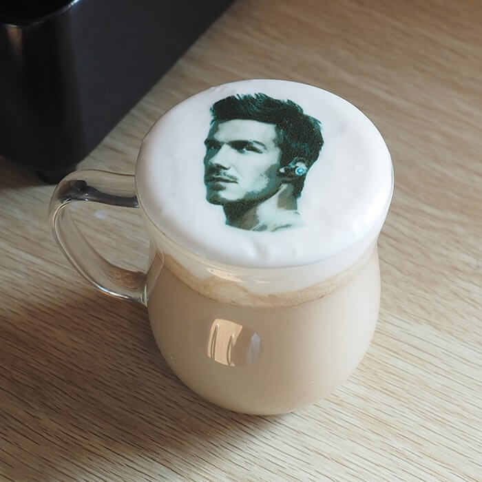 You can print your face on the surface of coffee