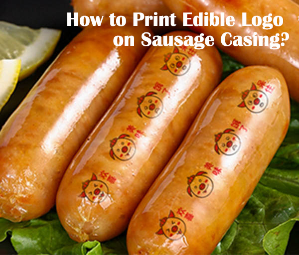 edible logo sausage, edible image