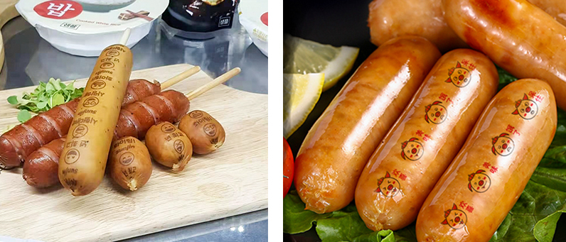 edible image printing sausages 1