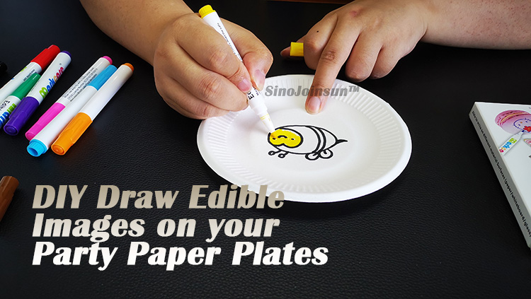 DIY EDIBLE IMAGES ON PLATES