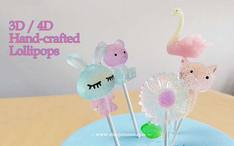3d hand-crafted lollipops, 4d hand-crafted lollipops