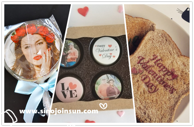 valentines day printed food with edible ink - sinojoinsun