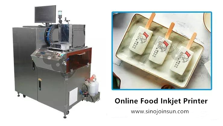 sinojoinsun food industrial in-line food printer; online food inkjet printer 3