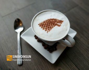 Game of Thrown themed coffee latte art printed with Sinojoinsun coffee printer and edible ink