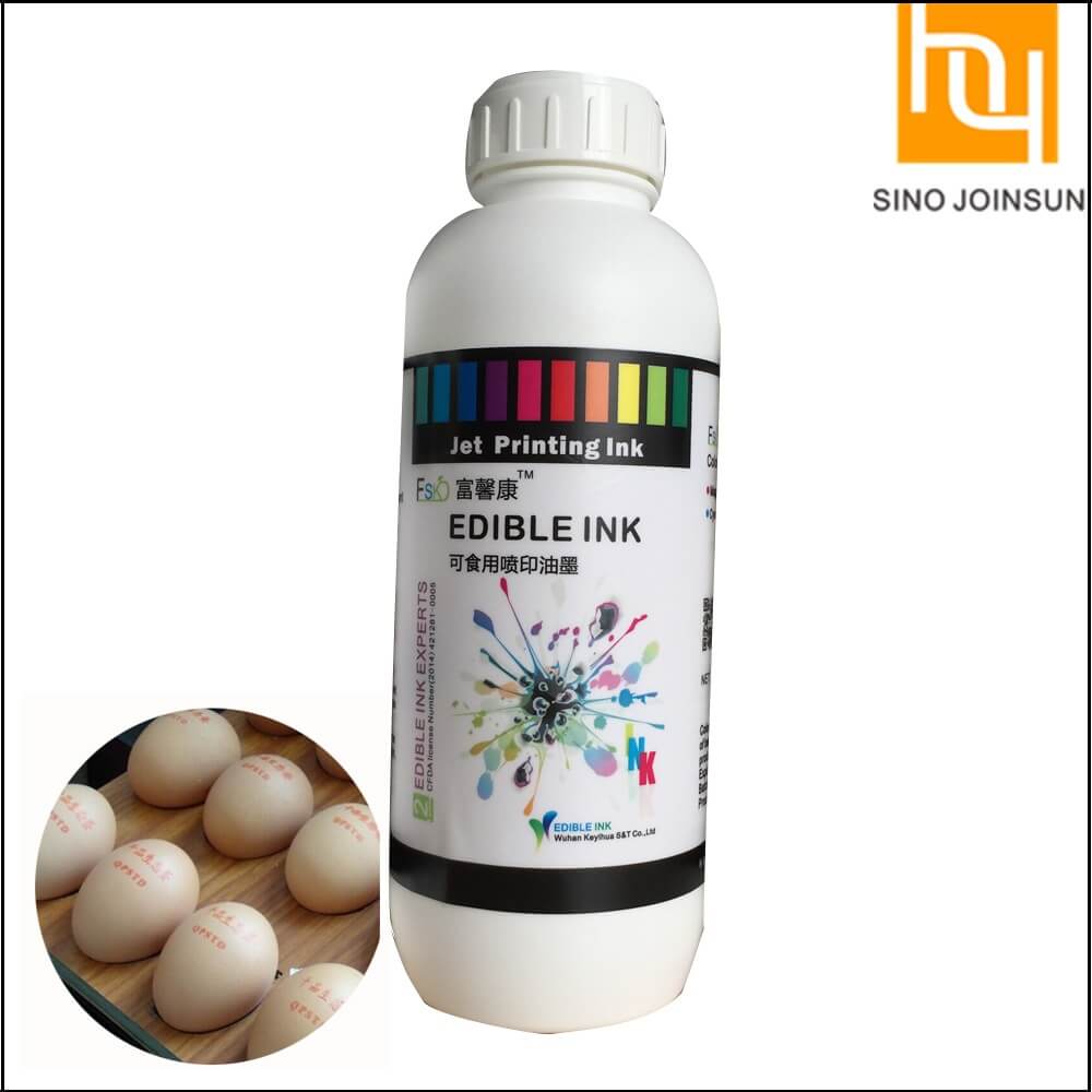 Egg Small character inkjet printing edible ink