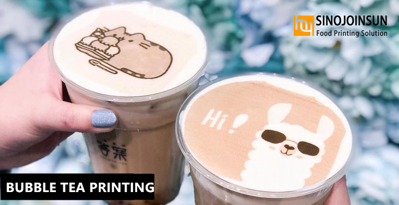 bubble tea printing with Sinojoinsun edible ink