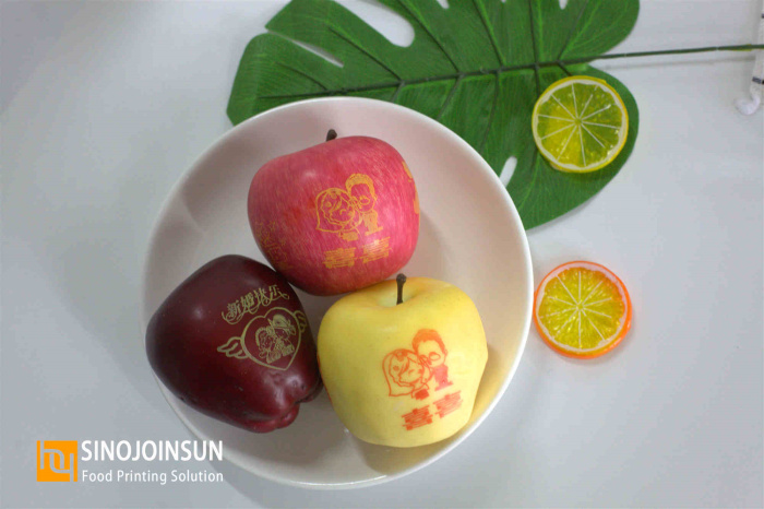 the wedding customized fruit printed love with sinojoinsun™ edible ink