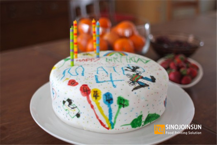 sinojoinsun edible pen draw fondant cake