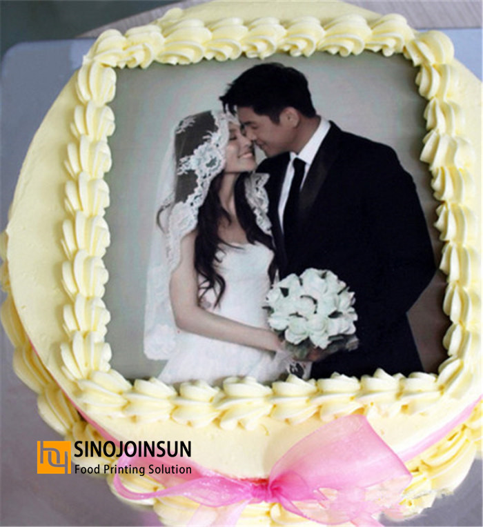 Photo Printed wedding cake with Sinojoinsun™ icing sheet, edible paper, edible ink_副本_副本