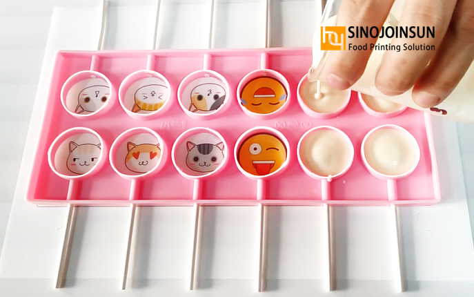 edible image chocolate lollipops, chocolate transfer sheet - SinoJoinsun™