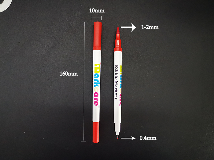 Dual Tip Edible Markers | Thick and Thin Food Markers