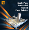 Single-pass Industrial Flatbed Food Printer (Wide-Format)
