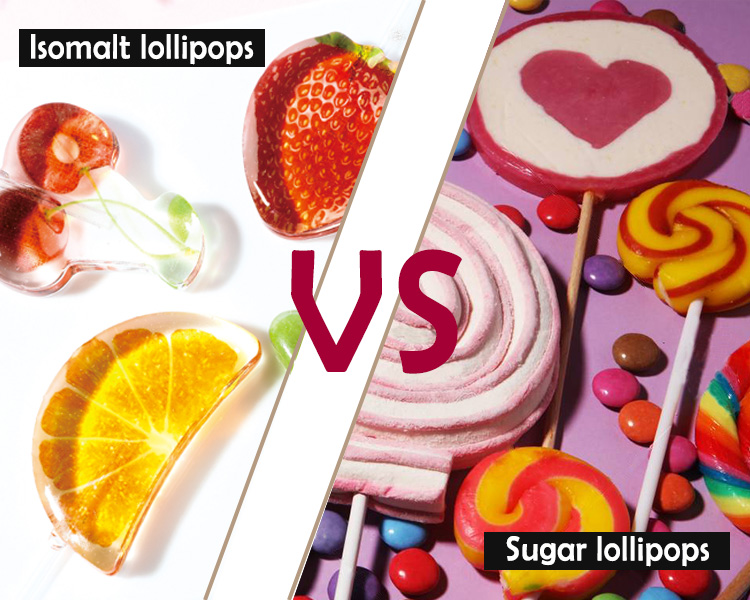 Isomalt Lollipop Vs Sugar Lollipop | Yummy 3D, 4D Lollipops