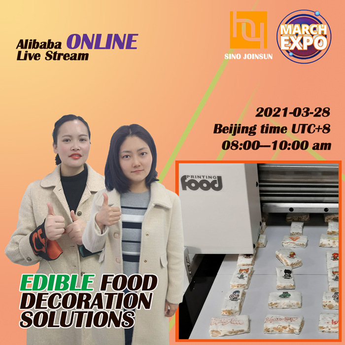 Warmly Welcome you to Watch the live broadcast “Edible Ink Printing Solutions for Food Decoration”